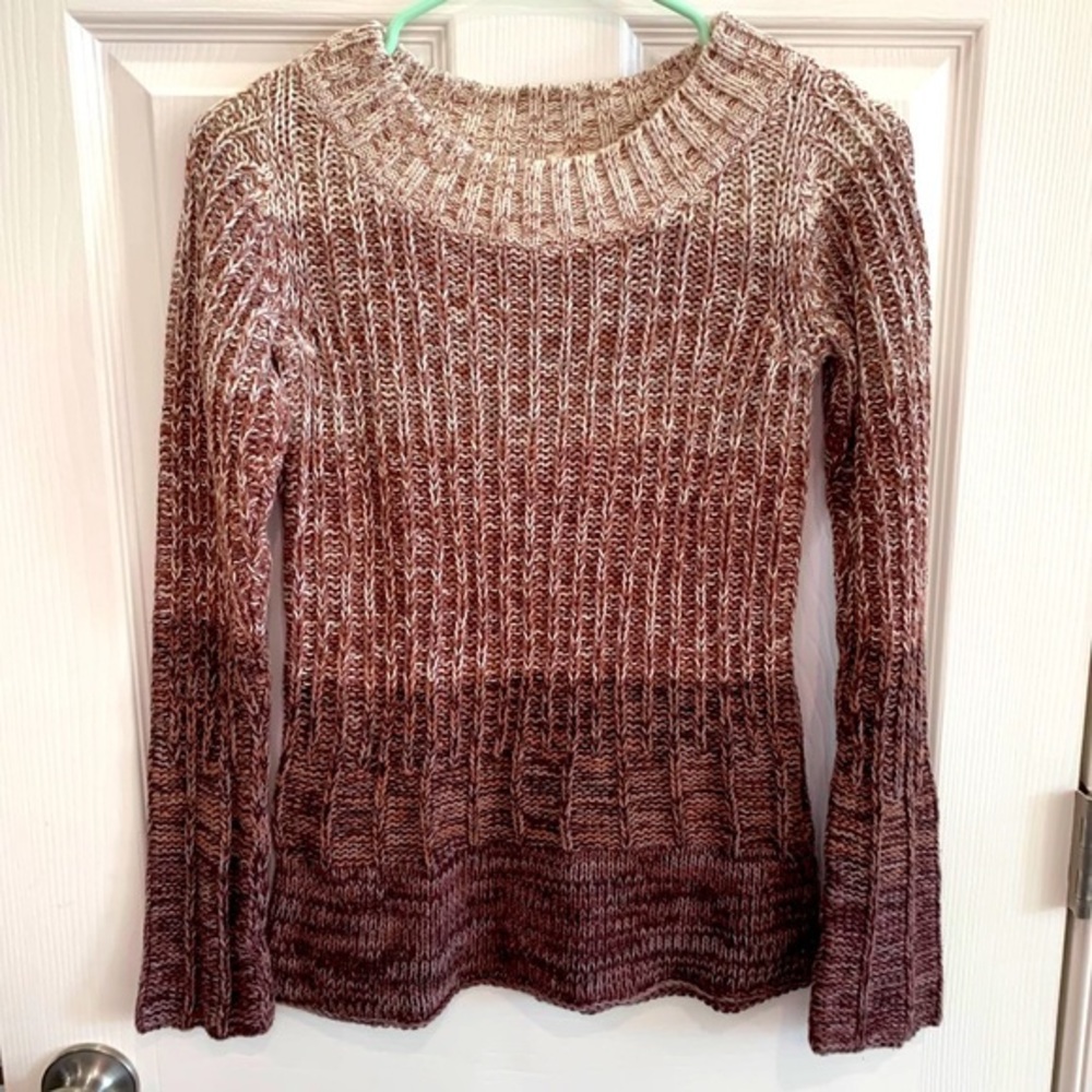 Axcess striped sweater shades‎ of brown size small